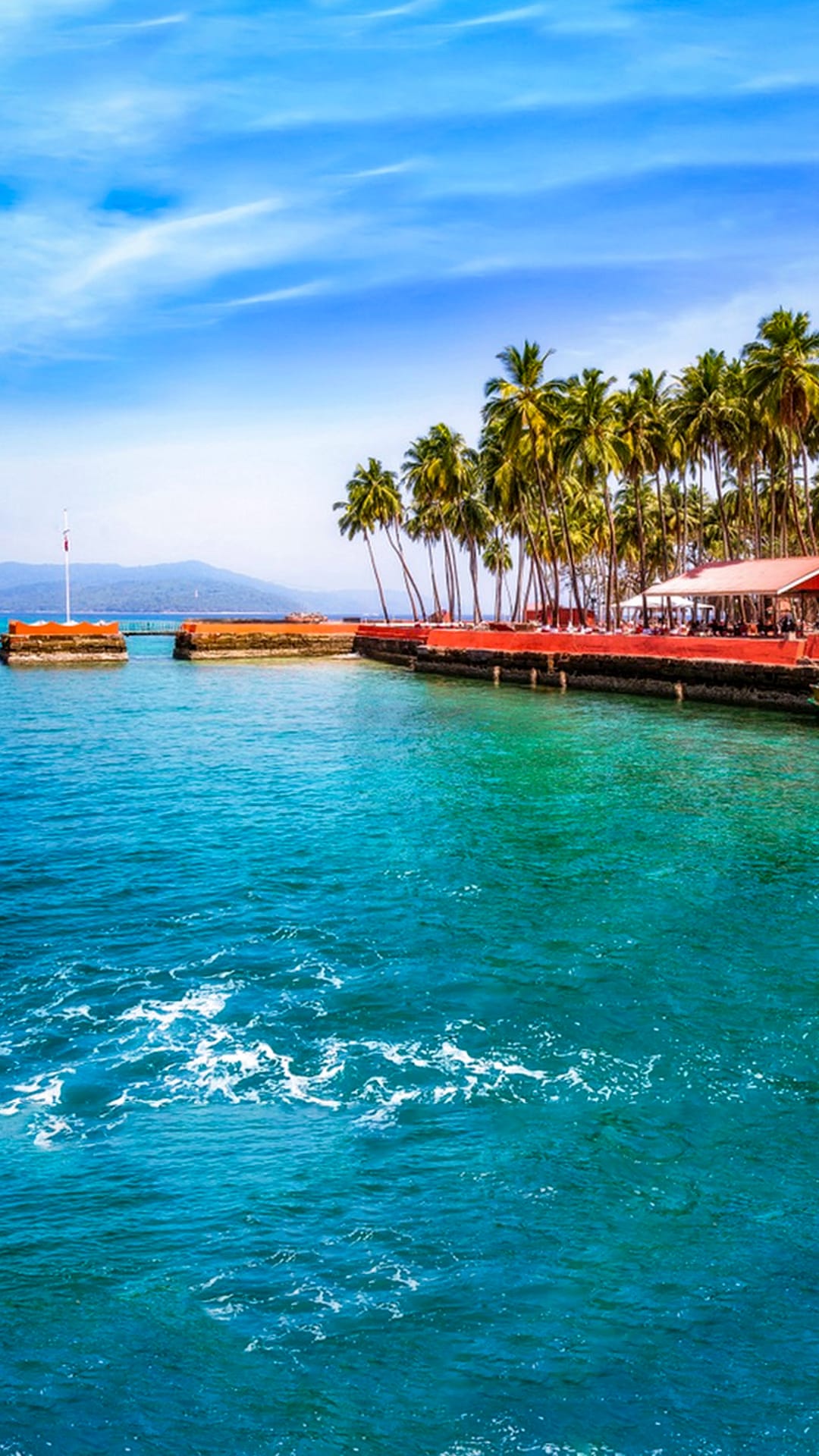 Arrival. Corbyn's Cove Beach.Cellular Jail.